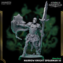 Marrow Knight Spearmen – Undead Draugr Skeletal Soldier Miniatures (ONLINE ORDER ONLY)