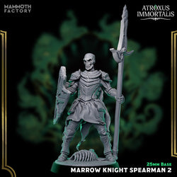 Marrow Knight Spearmen – Undead Draugr Skeletal Soldier Miniatures (ONLINE ORDER ONLY)