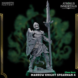 Marrow Knight Spearmen – Undead Draugr Skeletal Soldier Miniatures (ONLINE ORDER ONLY)