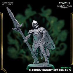 Marrow Knight Spearmen – Undead Draugr Skeletal Soldier Miniatures (ONLINE ORDER ONLY)
