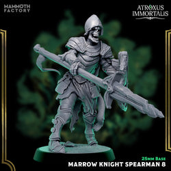 Marrow Knight Spearmen – Undead Draugr Skeletal Soldier Miniatures (ONLINE ORDER ONLY)