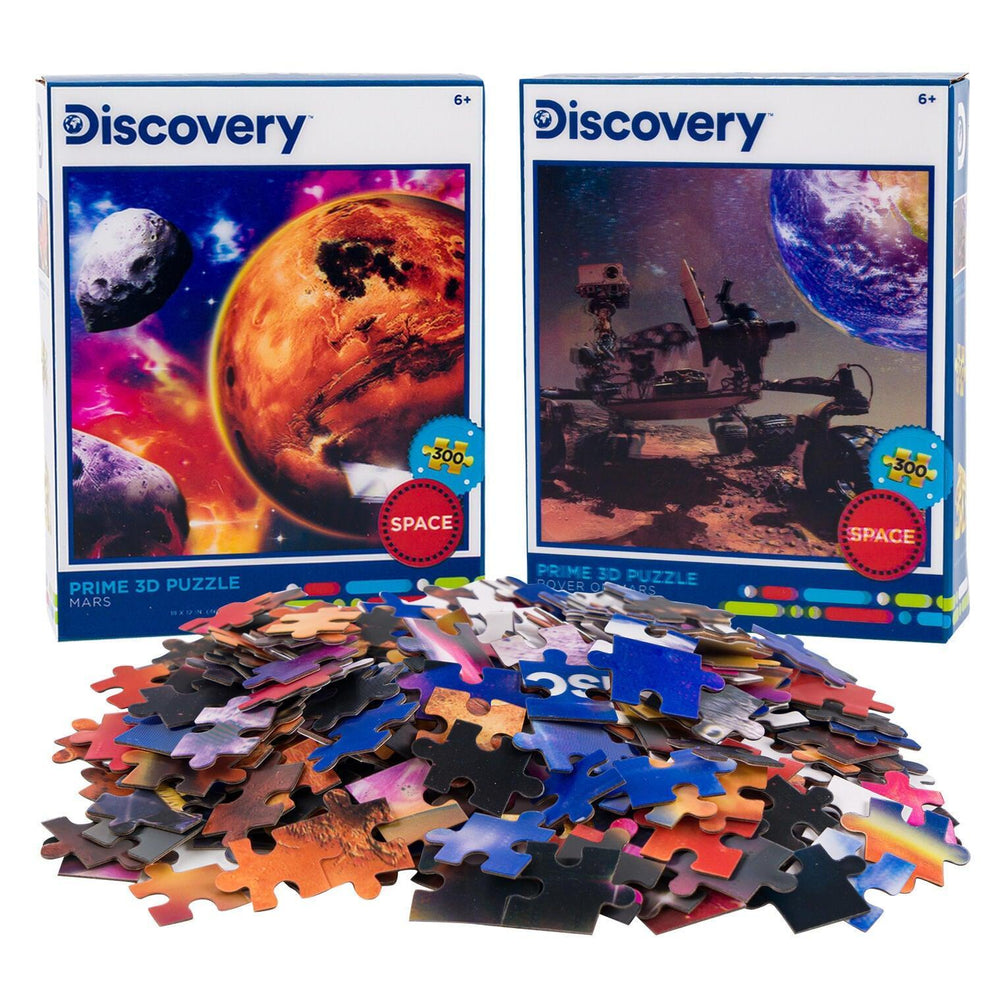 Mars & Mars Rover Set of 2 300 Piece Lenticular Jigsaw Puzzles Prime 3D (ONLINE ORDER ONLY)