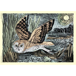 Marsh Owl by Angela Harding 1000 Piece Jigsaw Puzzle Flame Tree
