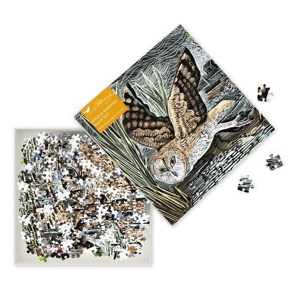 Marsh Owl by Angela Harding 1000 Piece Jigsaw Puzzle Flame Tree