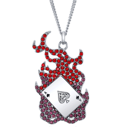 Marvel X RockLove X-MEN Gambit Spinning Card Necklace (ONLINE ORDER ONLY)