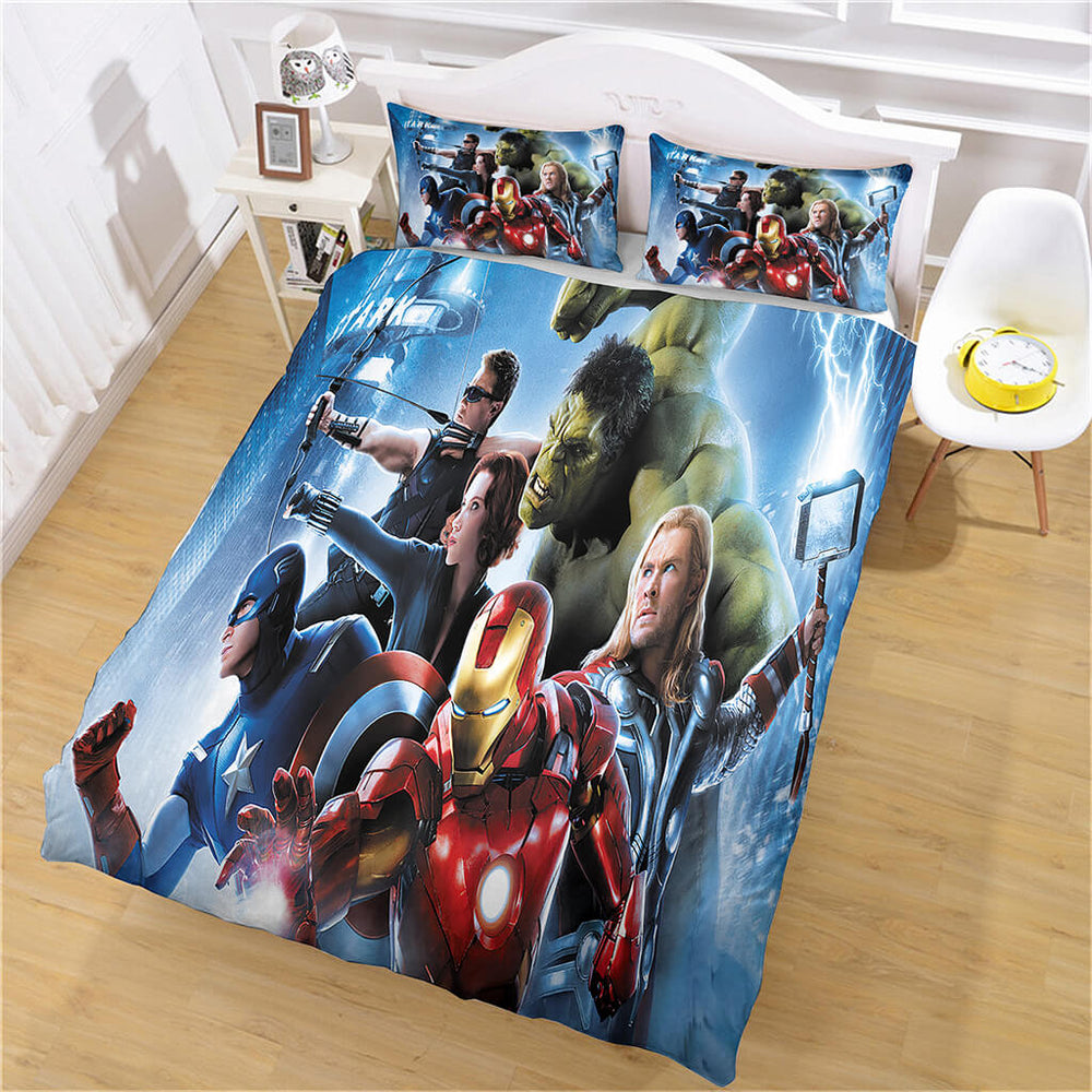 Marvel Avengers Bedding Set Quilt Cosplay Quilt Cover Without Filler (Online Order Only)