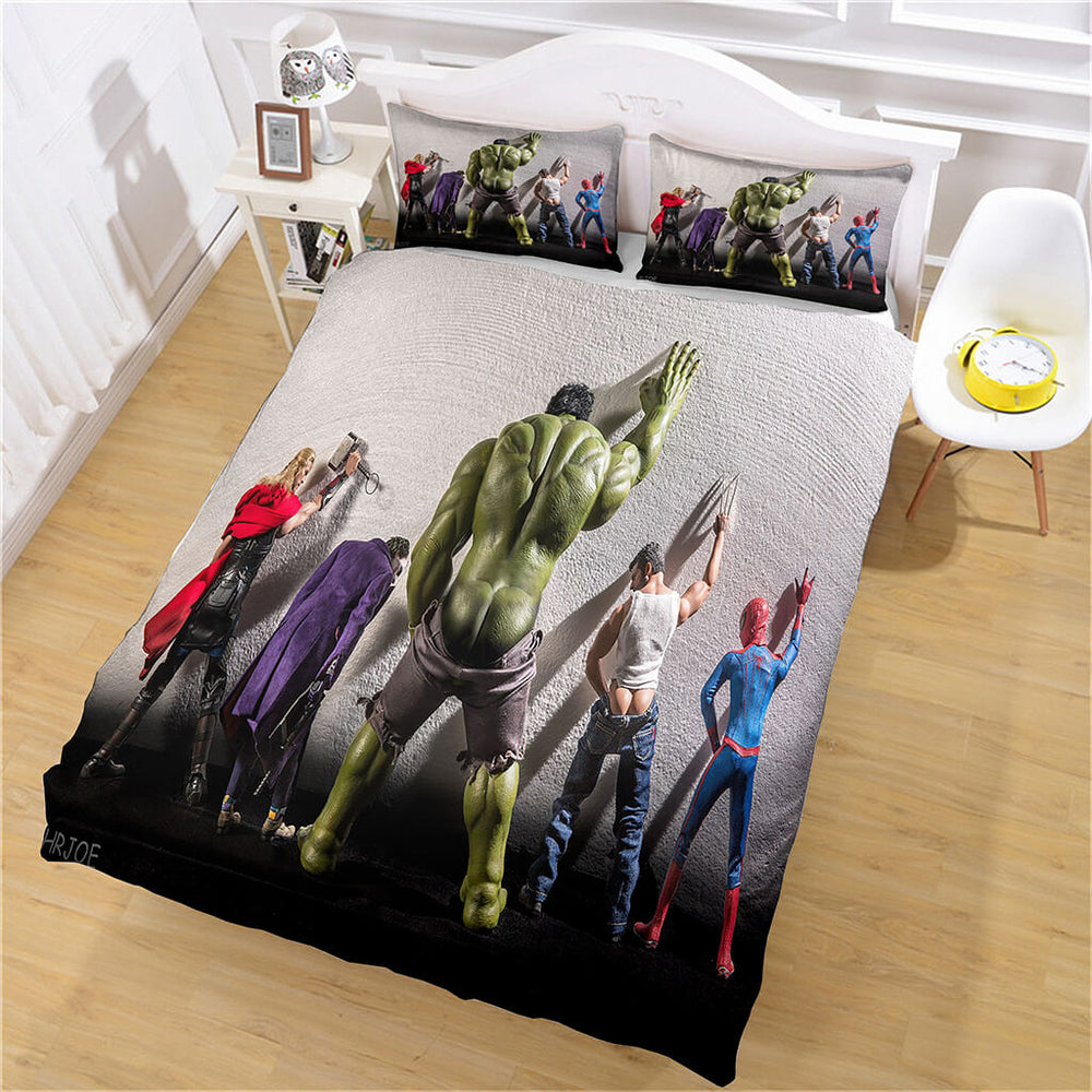 Marvel Avengers Bedding Set Quilt Cosplay Quilt Cover Without Filler (Online Order Only)