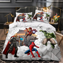 Marvel Avengers Cosplay Bedding Set Quilt Covers Without Filler (Online Order Only)