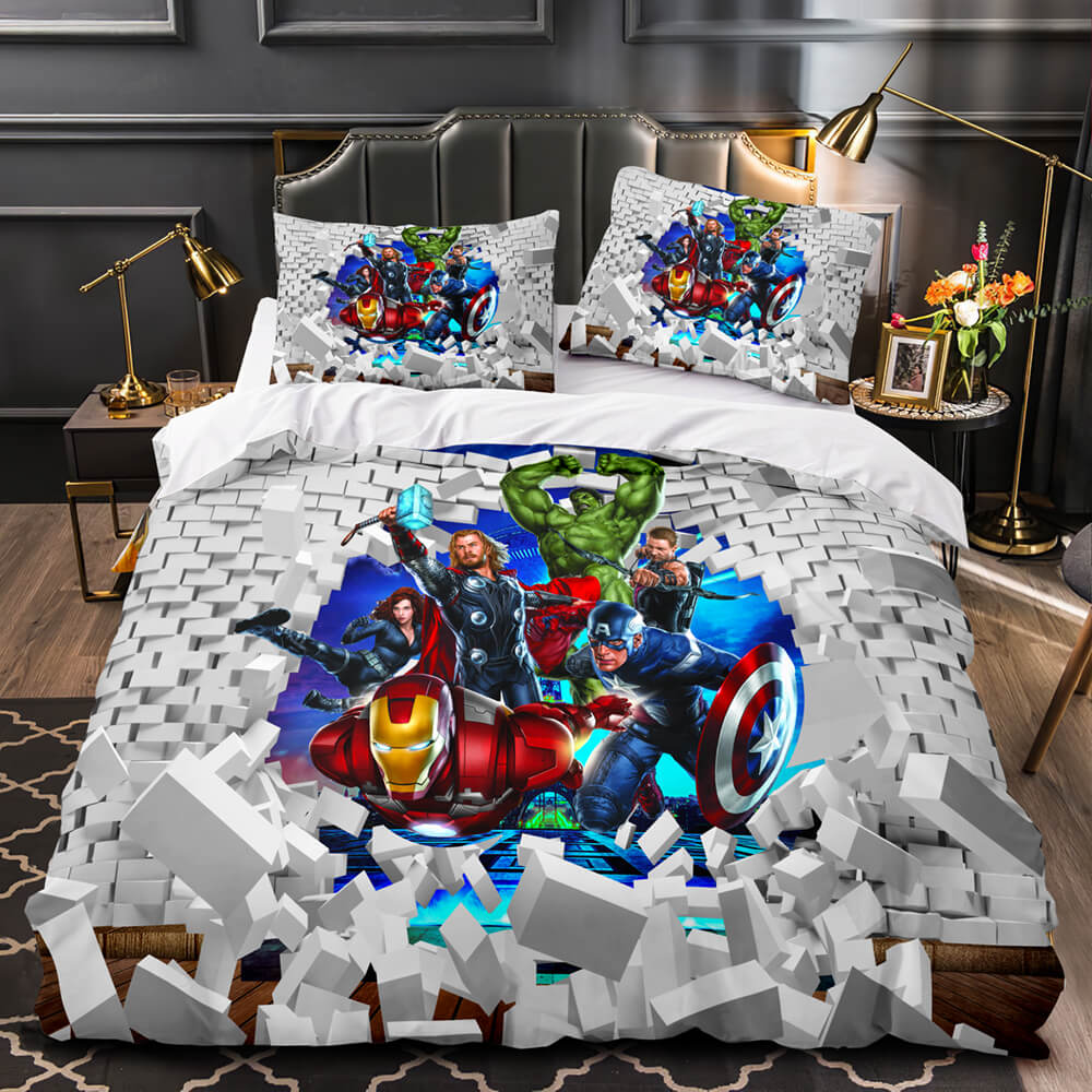 Marvel Avengers Cosplay Bedding Set Quilt Covers Without Filler (Online Order Only)