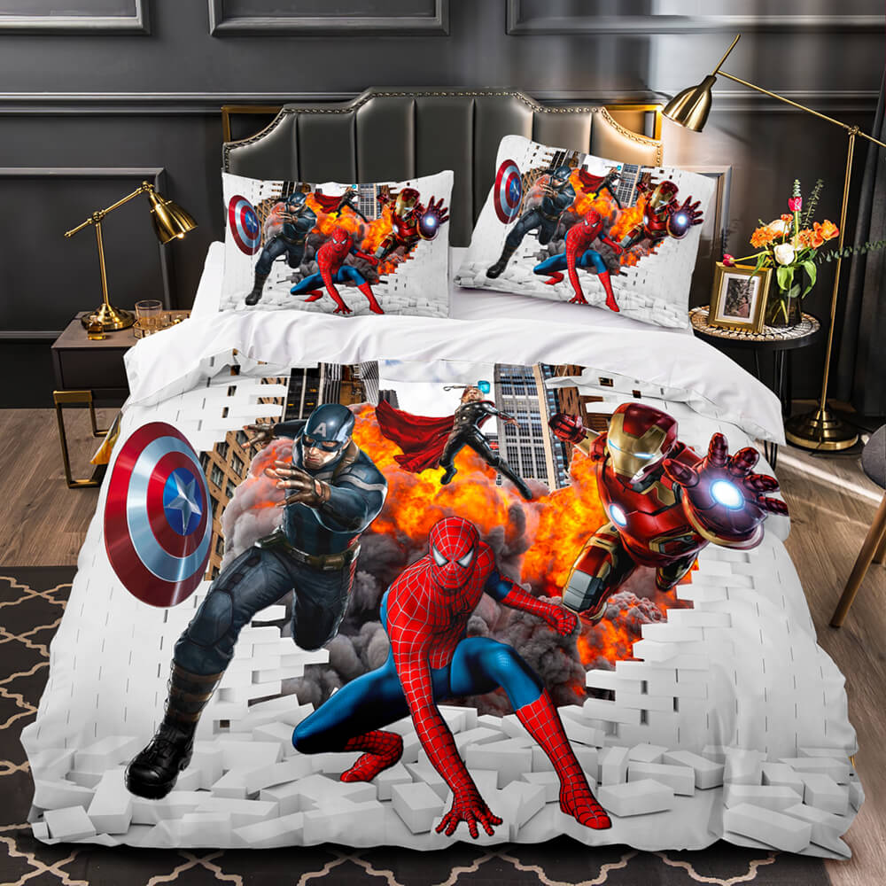 Marvel Avengers Cosplay Bedding Set Quilt Covers Without Filler (Online Order Only)