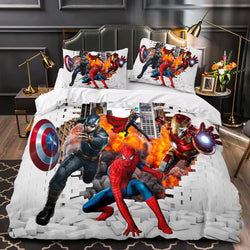 Marvel Avengers Cosplay Bedding Set Quilt Covers Without Filler (Online Order Only)