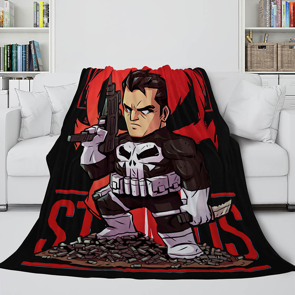 Marvel Hero Flannel Fleece Throw Cosplay Blanket Shawl Wrap Nap Quilt (Online Order Only)