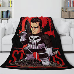 Marvel Hero Flannel Fleece Throw Cosplay Blanket Shawl Wrap Nap Quilt (Online Order Only)