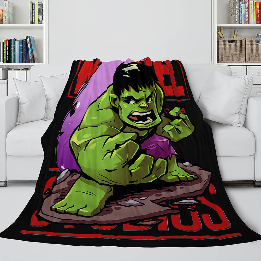 Marvel Hero Flannel Fleece Throw Cosplay Blanket Shawl Wrap Nap Quilt (Online Order Only)