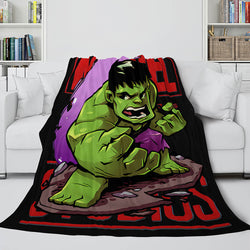 Marvel Hero Flannel Fleece Throw Cosplay Blanket Shawl Wrap Nap Quilt (Online Order Only)