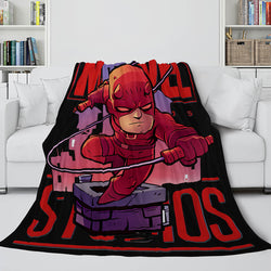 Marvel Hero Flannel Fleece Throw Cosplay Blanket Shawl Wrap Nap Quilt (Online Order Only)