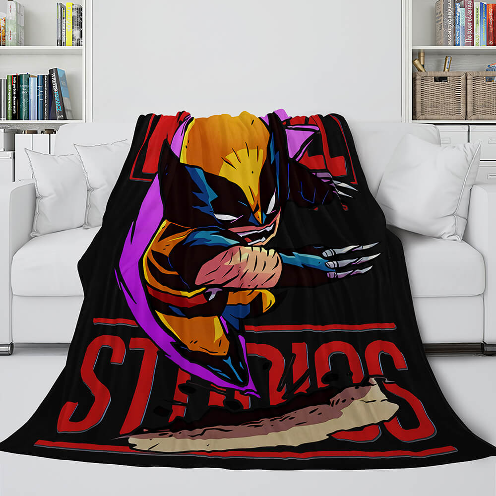 Marvel Hero Flannel Fleece Throw Cosplay Blanket Shawl Wrap Nap Quilt (Online Order Only)