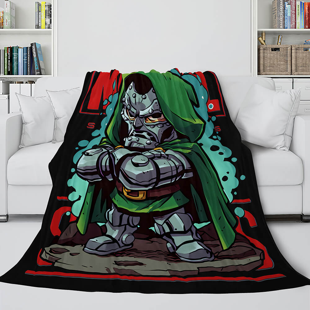 Marvel Hero Flannel Fleece Throw Cosplay Blanket Shawl Wrap Nap Quilt (Online Order Only)