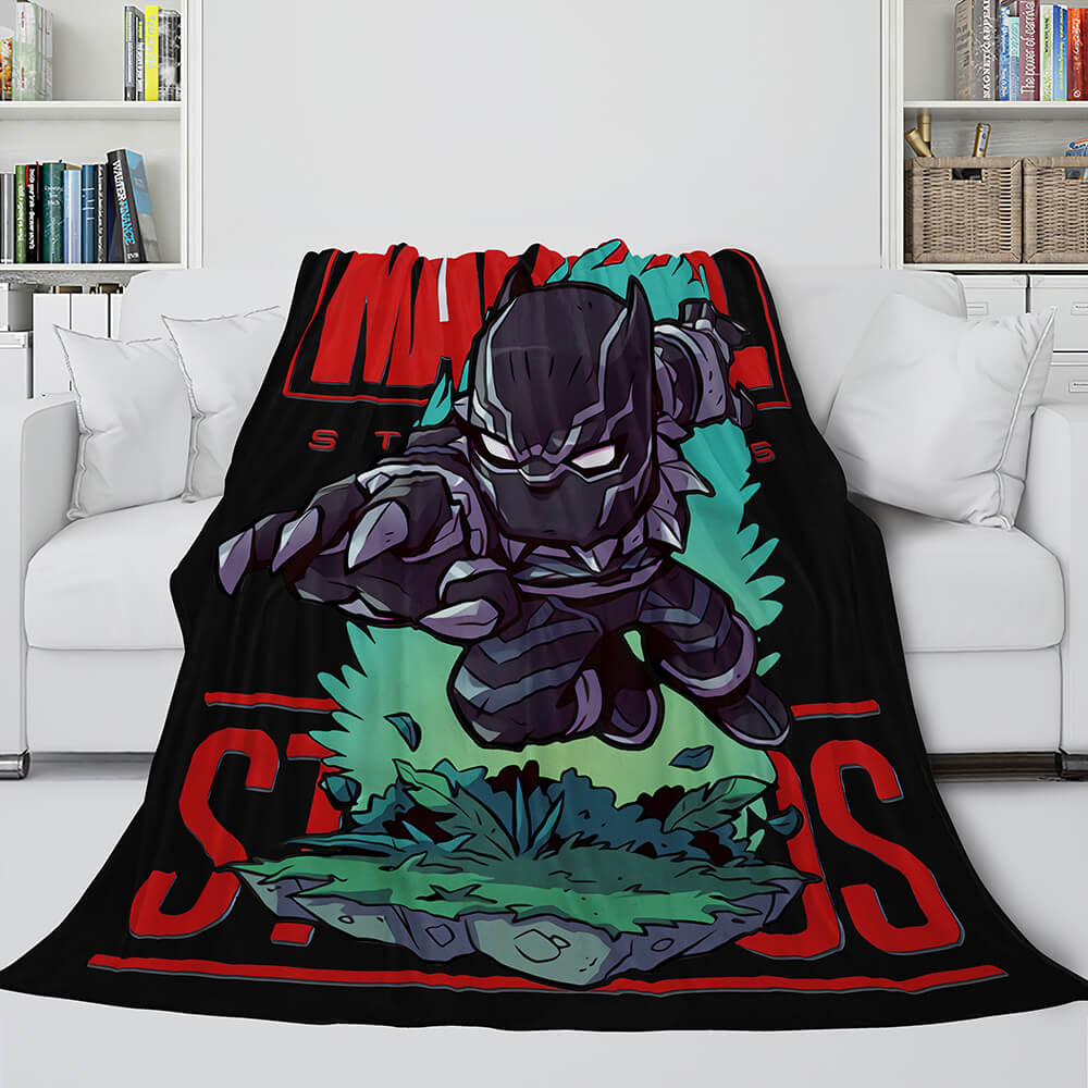 Marvel Hero Flannel Fleece Throw Cosplay Blanket Shawl Wrap Nap Quilt (Online Order Only)