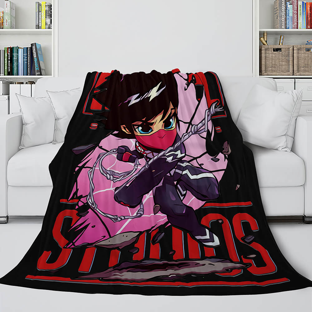 Marvel Hero Flannel Fleece Throw Cosplay Blanket Shawl Wrap Nap Quilt (Online Order Only)