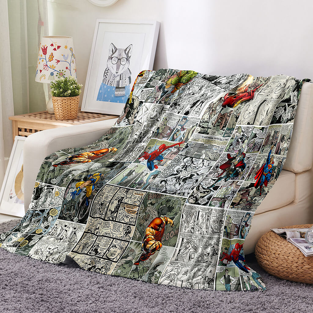 Marvel Spider Man Blanket Flannel Throw Room Decoration (Online Order Only)
