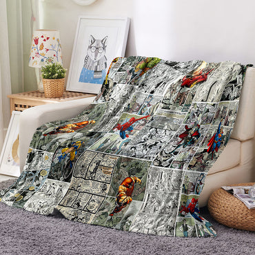 Marvel Spider Man Blanket Flannel Throw Room Decoration (Online Order Only)