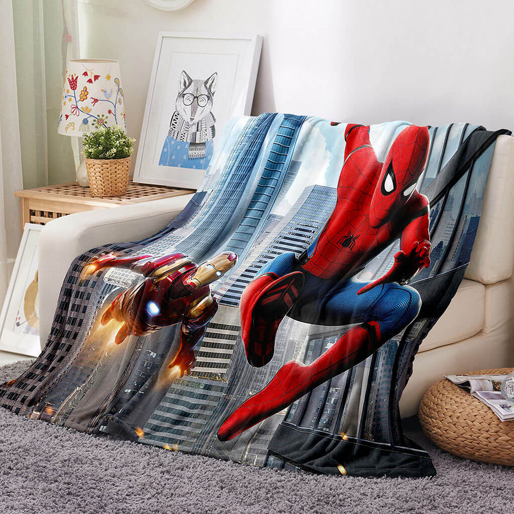 Marvel Spider Man Blanket Flannel Throw Room Decoration (Online Order Only)
