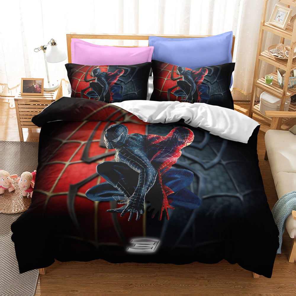 Marvel Spiderman Pattern Bedding Set Kids Quilt Covers (Online Order Only)