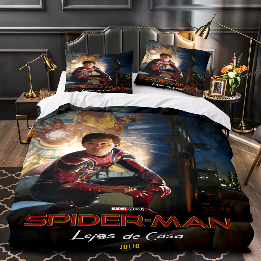Marvel Spiderman Spider-Man Cosplay Bedding Set Quilt Covers Without Filler (Online Order Only)