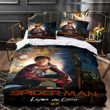 Marvel Spiderman Spider-Man Cosplay Bedding Set Quilt Covers Without Filler (Online Order Only)