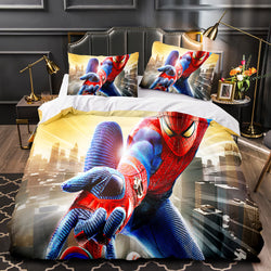 Marvel Spiderman Spider-Man Cosplay Bedding Set Quilt Covers Without Filler (Online Order Only)