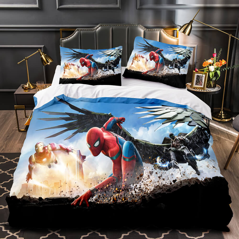 Marvel Spiderman Spider-Man Cosplay Bedding Set Quilt Covers Without Filler (Online Order Only)