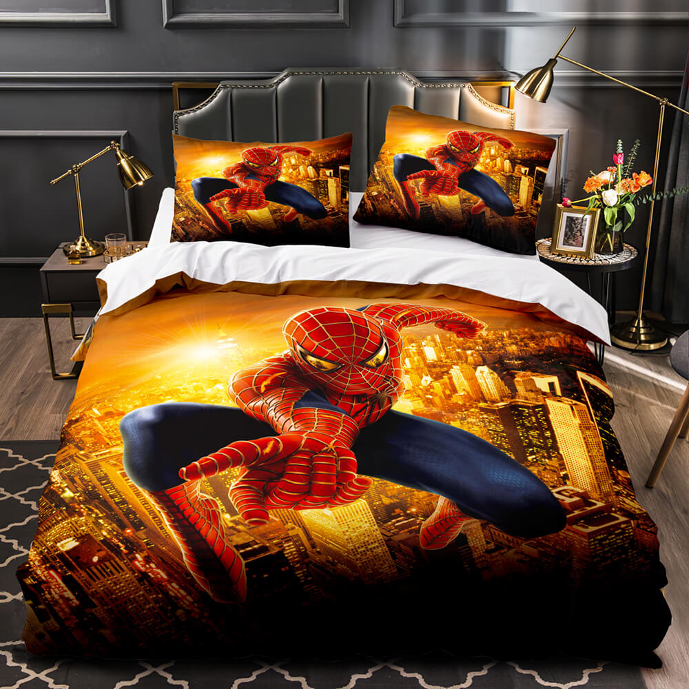 Marvel Spiderman Spider-Man Cosplay Bedding Set Quilt Covers Without Filler (Online Order Only)