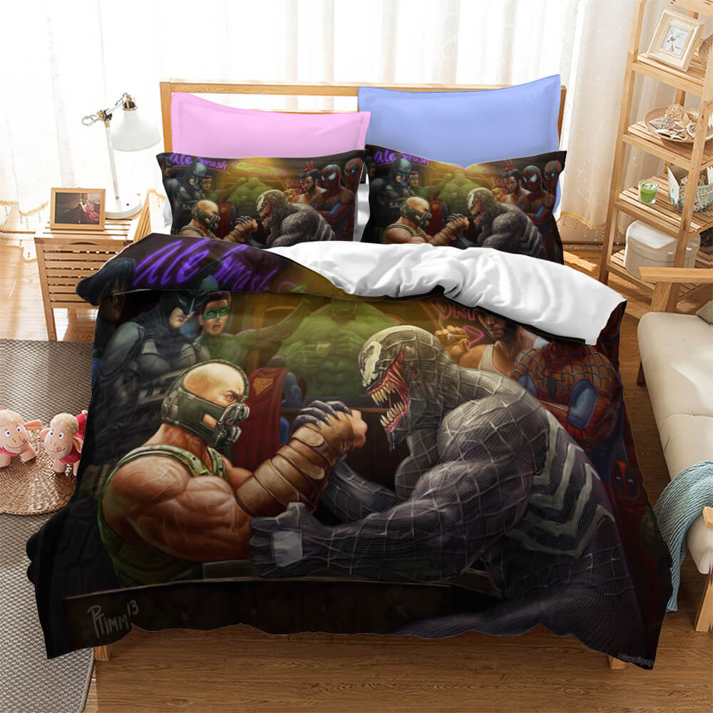 Marvel Venom Cosplay Bedding Set Quilt Cover Without Filler (Online Order Only)