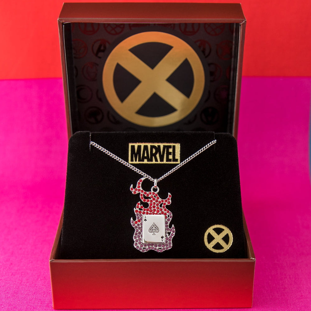 Marvel X RockLove X-MEN Gambit Spinning Card Necklace (ONLINE ORDER ONLY)