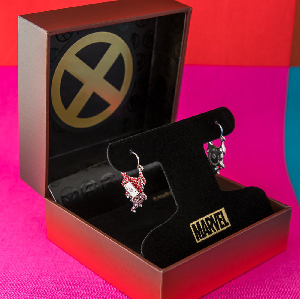 Marvel X RockLove X-MEN Gambit Spinning Card Earrings (ONLINE ORDER ONLY)
