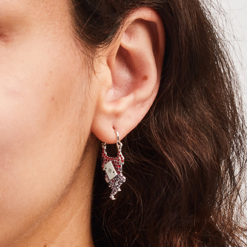 Marvel X RockLove X-MEN Gambit Spinning Card Earrings (ONLINE ORDER ONLY)