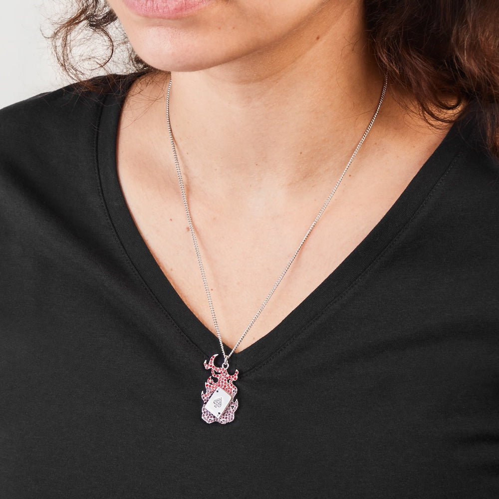 Marvel X RockLove X-MEN Gambit Spinning Card Necklace (ONLINE ORDER ONLY)