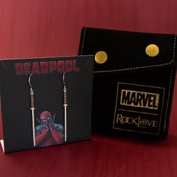 Marvel X RockLove DEADPOOL Katana Earrings (ONLINE ORDER ONLY)