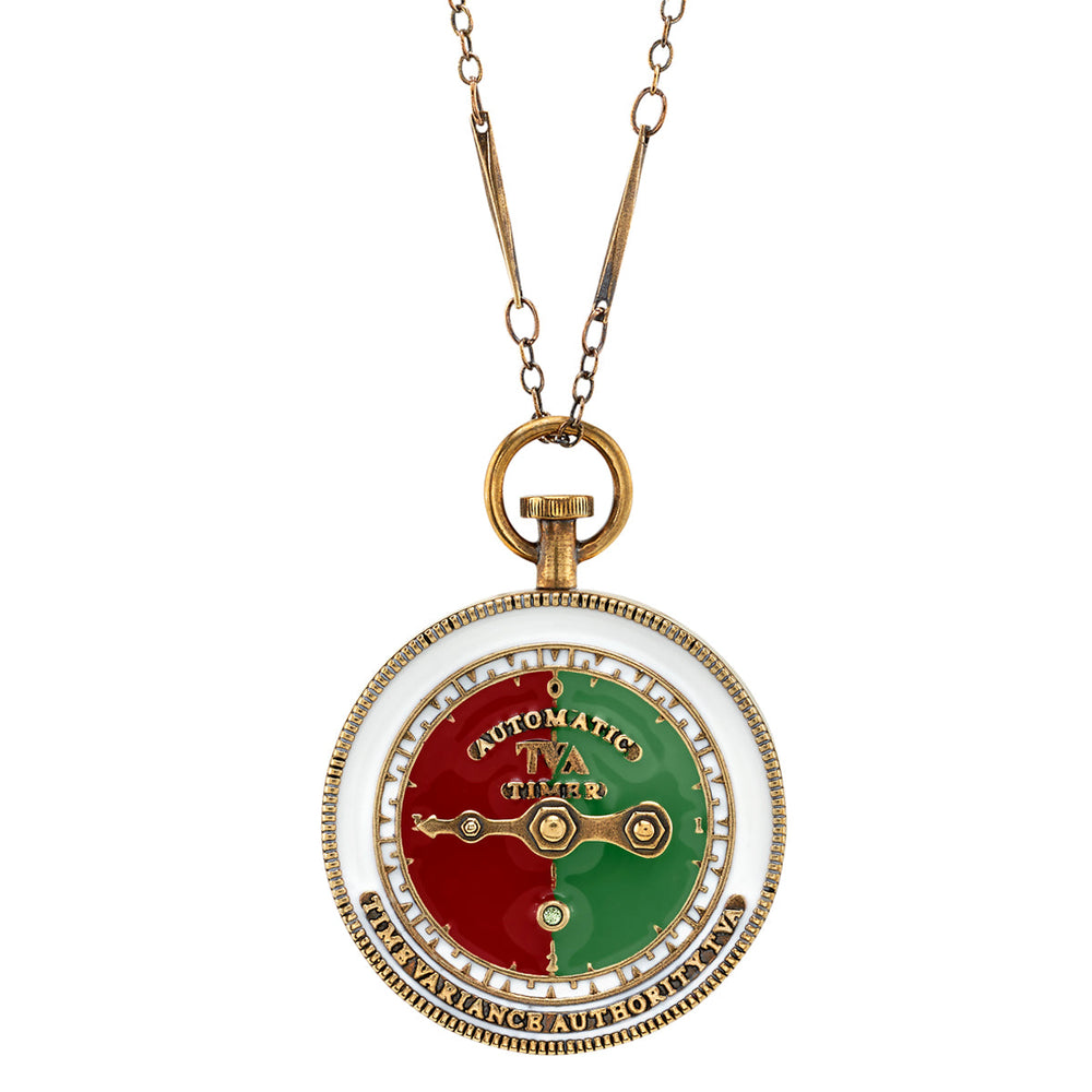 Marvel X RockLove MARVEL STUDIOS LOKI TVA Stopwatch Necklace (ONLINE ORDER ONLY)