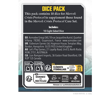 Marvel Crisis Protocol: Dice Pack (2025) (ONLINE ORDER ONLY)