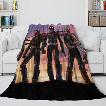 Masked Rider Blanket Flannel Throw Room Decoration (Online Order Only)