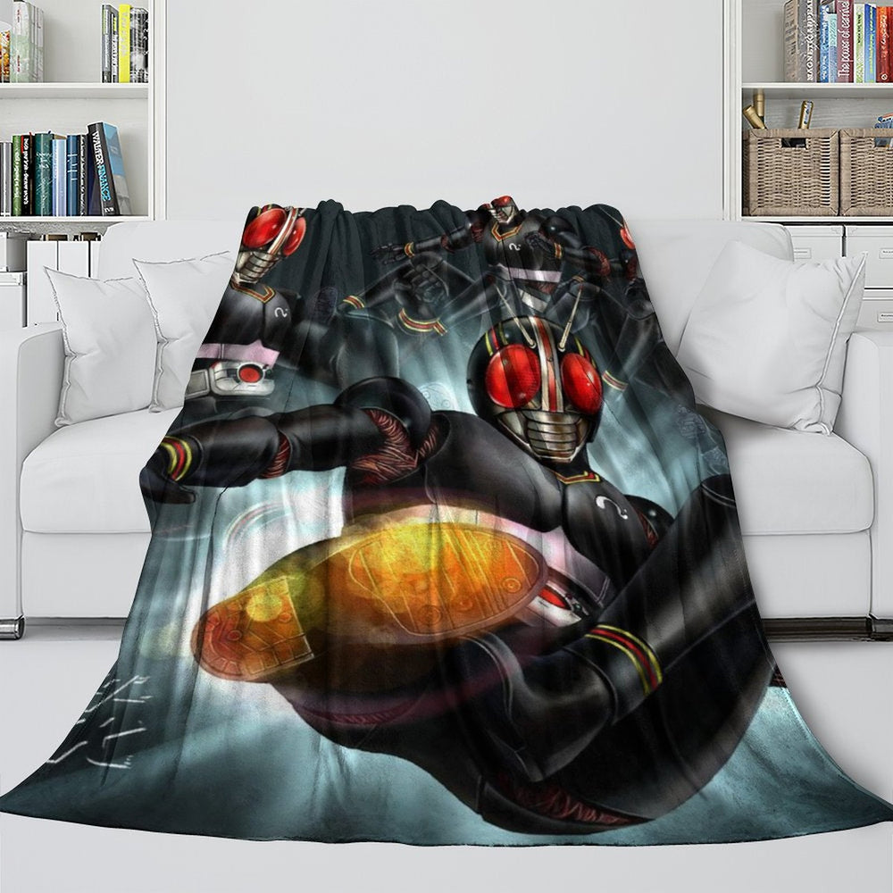 Masked Rider Blanket Flannel Throw Room Decoration (Online Order Only)