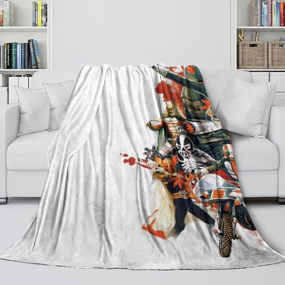 Masked Rider Blanket Flannel Throw Room Decoration (Online Order Only)