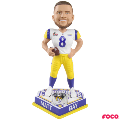 Los Angeles Rams Super Bowl LVI 56 Champions Bobbleheads (ONLINE ORDER ONLY)