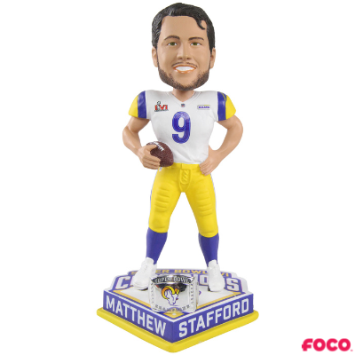 Los Angeles Rams Super Bowl LVI 56 Champions Bobbleheads (ONLINE ORDER ONLY)