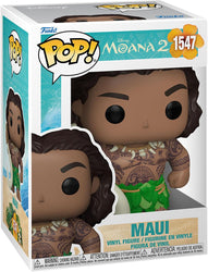 Moana 2 Maui with Fish Hook Funko Pop! Vinyl Figure #1547 with Funko Protector (Online Order Only)