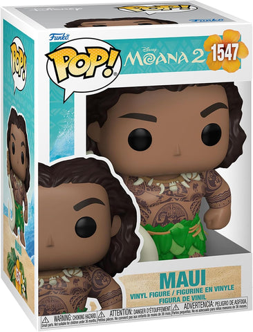 Moana 2 Maui with Fish Hook Funko Pop! Vinyl Figure #1547 with Funko Protector (Online Order Only)