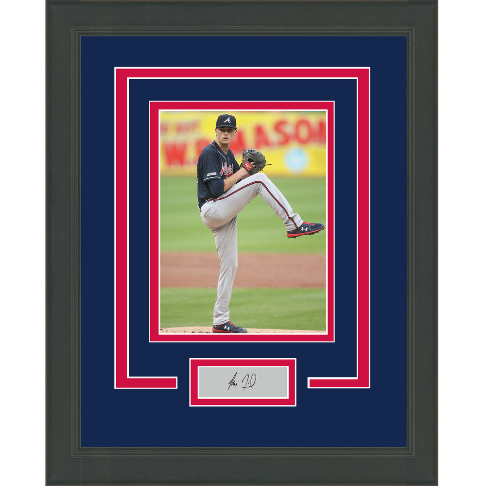 Framed Max Fried Facsimile Laser Engraved Signature Auto Atlanta Braves 11x14 Baseball Photo (ONLINE ORDER ONLY)