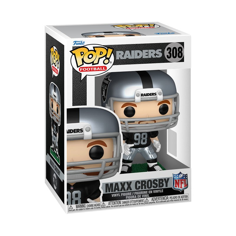 Funko Pop! NFL Las Vegas Raiders Maxx Crosby Vinyl Figure #308 with Protector (ONLINE ORDER ONLY)